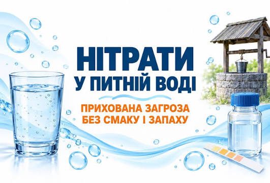 Нітрати у питній воді: прихована загроза без смаку і запаху